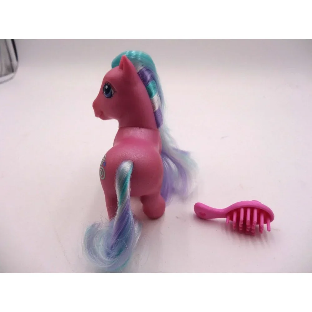 MLP My‎ Little Pony G3 TOOLA-ROOLA- Spirals And Hearts Toy and Brush 2002